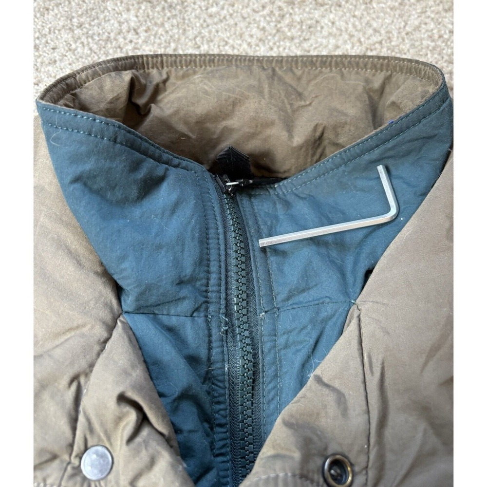 The North Face Vintage Green Goose Down Puffer Quilted Ski Jacket Mens Large - Picture 13 of 14